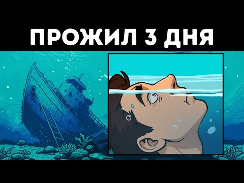 Видео: Человек найден живым спустя 3 дня после того, как оказался в затонувшем корабле