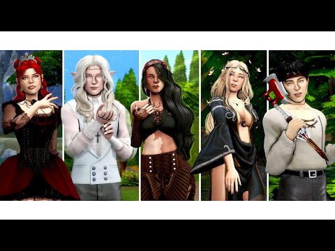 Видео: ˗`ˏ Мои фантастические твари 🧙│Sims 4 CAS │ˎˊ˗
