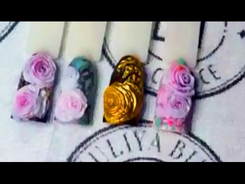 Видео: Юлия Билей - Лепка розы из акрила и геля / Julia Biley - Sculpting of acrylic 3D rose Periscope