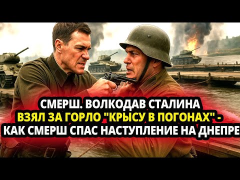 Видео: СМЕРШ. ВОЛКОДАВ СТАЛИНА ВЗЯЛ ЗА ГОРЛО "КРЫСУ В ПОГОНАХ" -  КАК СМЕРШ СПАС НАСТУПЛЕНИЕ НА ДНЕПРЕ