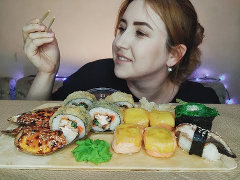 Видео: ЗАПЕЧЕННЫЕ РОЛЛЫ ТЕМПУРА МИДИИ | ROLLS TEMPURA MUSSELS | eating show | 먹방|