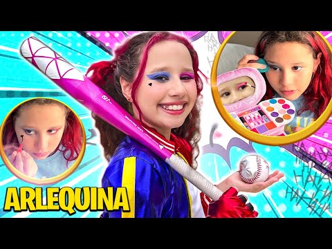 Видео: Я ПРЕВРАТИЛАСЬ В ХАРЛИ КВИНН Макияж на Хэллоуин – Valentina