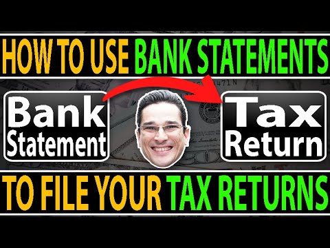 Видео: Как использовать банковские выписки для подачи налоговых деклараций (БЕЗ QuickBooks)