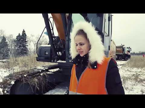 Видео: Обзор экскаватора CASE CX220C  от девушек!