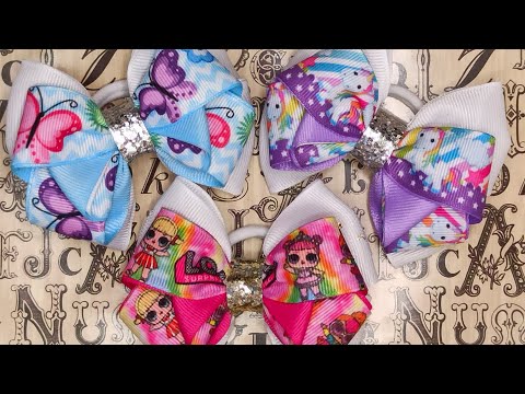 Видео: Яркие летние бантики из репсовой ленты
