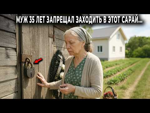 Видео: Муж 35 лет не пускал жену в сарай. После похорон она решилась зайти и увидев это упала в обморок...