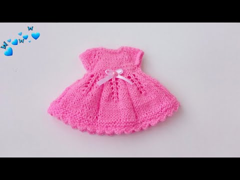 Видео: платье спицами "БЕЛЛА" для куклы Паола Рейна. МК