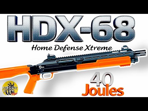 Видео: HDX 68 (40 джоулей) • Пневматическое ружье Home Defense Xtreme с помповым механизмом