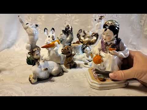 Видео: Слабонервным не смотреть, битая посуда и статуэтки с дефектами))), лфз, Дулево, Вербилки