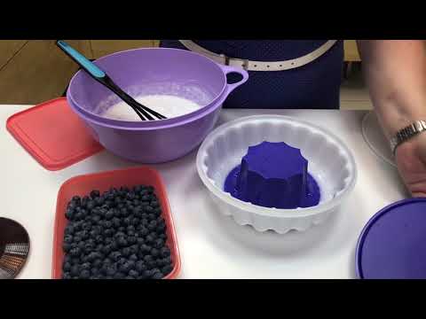 Видео: Кокосовый десерт с ЧИА и голубикой. Форма для желе Кольцо