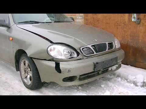 Видео: Ланос - рихтовка без стенда . Кузовной ремонт .