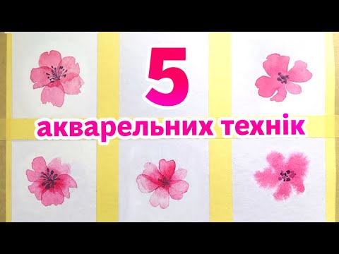 Видео: 5 технік акварелі.