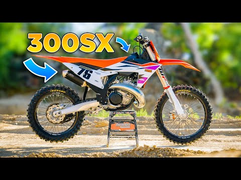Видео: Тест двухтактного инжекторного мотоцикла KTM 300SX 2024 года