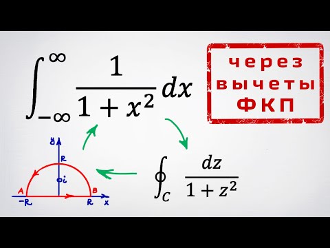 Видео: Несобственный интеграл через вычеты. Контурное интегрирование.