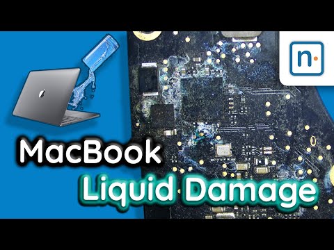 Видео: Этот MacBook выпил целый стакан воды