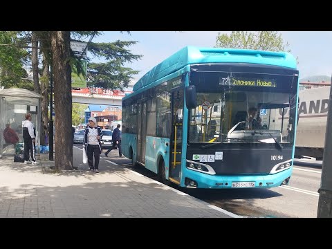 Видео: Автобус №72 (Сочи). ЖД Лазаревская - Солоники, новые дома