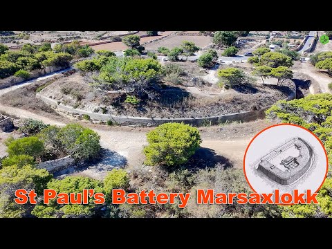 Видео: Батарея Святого Павла Марсашлокк Мальта