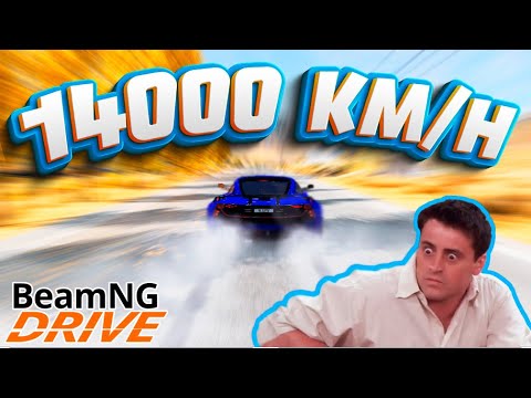 Видео: 14000 КМ/Ч. САМАЯ БЫСТРАЯ МАШИНА В BeamNG.drive