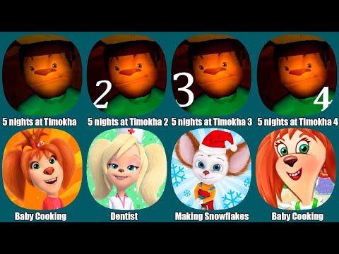 Видео: Подборка игр Пять Ночей с Тимохой 4,Лучшие игры с Барбоскиными,5 nights at Timokha 3