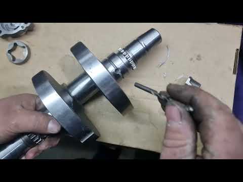 Видео: дорабатываем коленвал от стелс гепард 850
