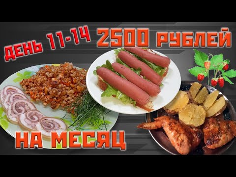 Видео: Выживаю месяц на 2500 рублей. День 11-14.