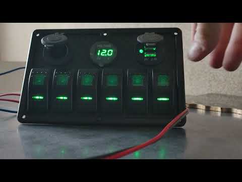 Видео: Помпа для лодки. Приборная панель в лодку. Панель предохранителей в лодку.