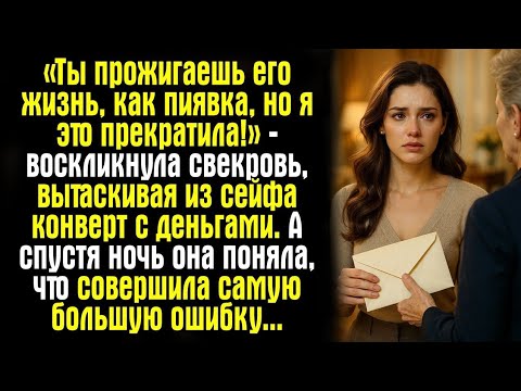 Видео: «Ты прожигаешь его жизнь, как пиявка!» — сказала свекровь… Но что она сделала дальше, потрясло всех