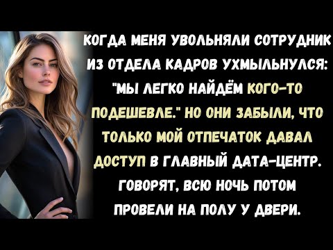 Видео: Меня уволили из-за "сокращения бюджета". Но они забыли, что только мой отпечаток руки может открыть