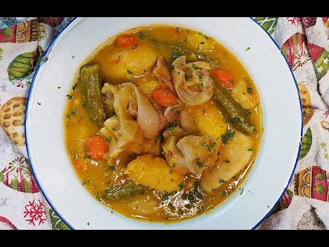 Видео: Невероятный суп из коровьей кожи #СезонСупов | CaribbeanPot.com