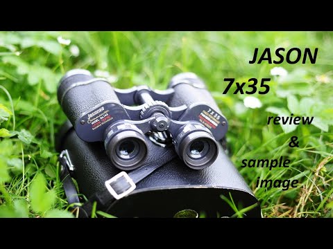 Видео: Бінокль Jason Commander 7x35 огляд порівняння зйомка через бінокль
