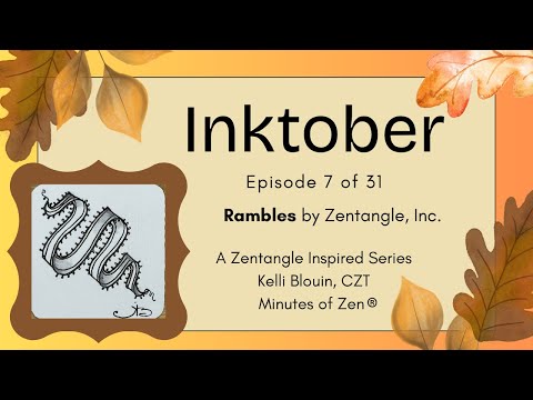 Видео: Inktober 2025 – Зентангл для начинающих© – День 7 – Rambles