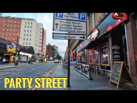 Видео: Пешие прогулки по ЦЕНТРАМ ГЛАЗГО, улица Пати-стрит