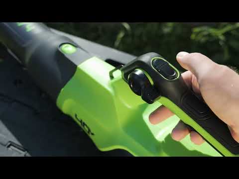 Видео: Тест аккумуляторных воздуходувок Greenworks GD40BG3 (арт.2408207), GD40BPG2 (арт.2408107)