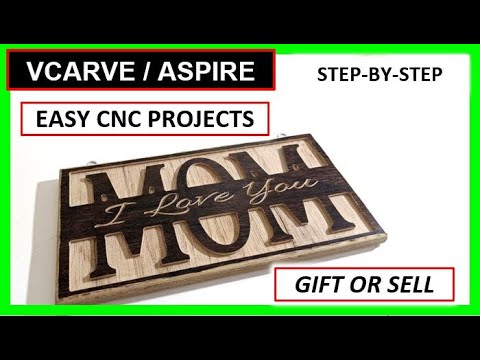 Видео: Простой проект фрезерного станка с ЧПУ ко Дню матери [Руководство по Vectric Aspire и Vcarve] — Г...
