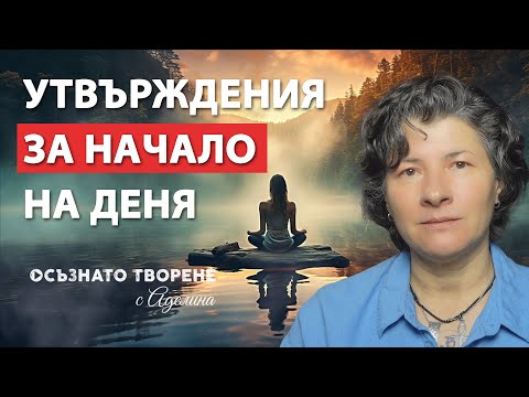 Видео: 🎧  Започни ДЕНЯ си с ТЕЗИ Утвърждения! | Аделина Димитрова