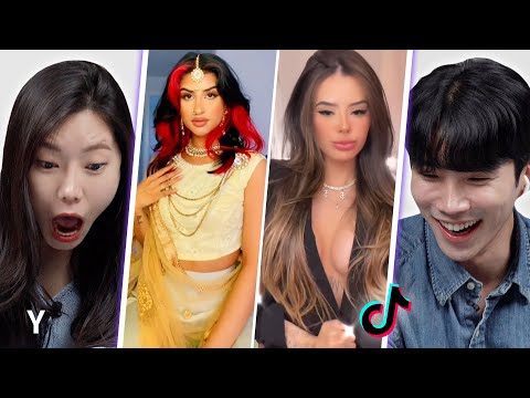 Видео: Корейский парень и девушка реагируют на вызов TikTok «Boom» | Y