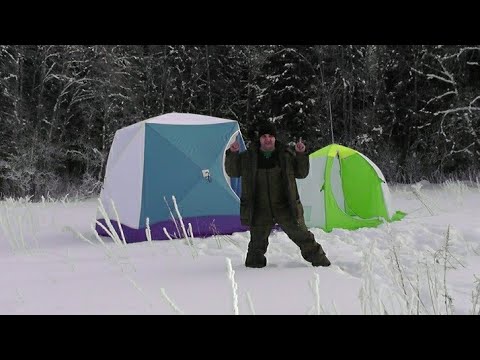 Видео: Стек Куб и Медведь Зонт. Палатки для рыбалки.