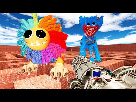 Видео: Poppy Playtime в ЛАБИРИНТЕ ГОНЯЮТСЯ ЗА НАМИ NEXTBOT GMOD Garry's Mod