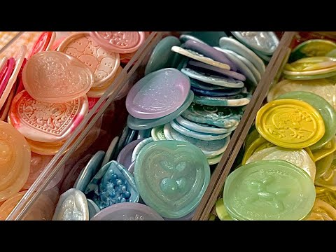 Видео: [ASMR] Как сделать 900 наклеек из сургуча