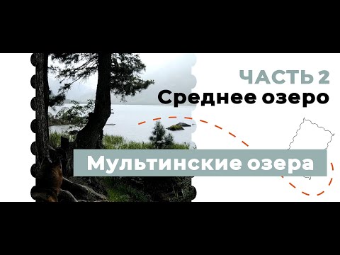 Видео: Мультинские озера (Алтай). Часть 2. Прогулка к Среднему озеру с собакой.