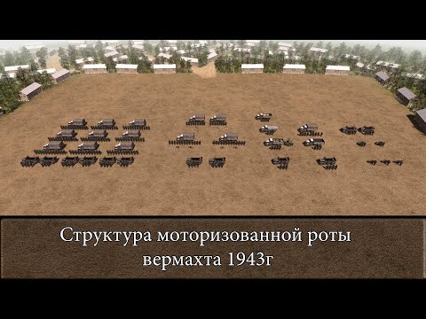 Видео: Структура моторизованной роты вермахта 1943г