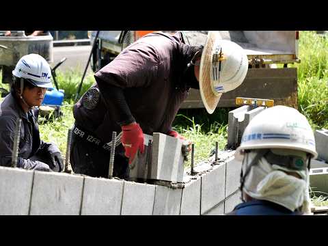 Видео: Вода выходит из канала и затапливает поля ─ Этапы улучшения канала против наводнений