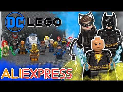 Видео: LEGO DC из Китая▷Чëрный Адам, Тёмный рыцарь и шикарные минифигурки с aliexpress #2