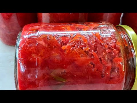 Видео: БОРЩЕВАЯ ЗАПРАВКА НА ЗИМУ. Заготовка. Зимой баночку открыл и через 10 минут готов вкусный борщ.