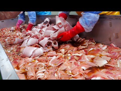 Видео: Интересный и разнообразный процесс массового производства | Корейская уличная еда