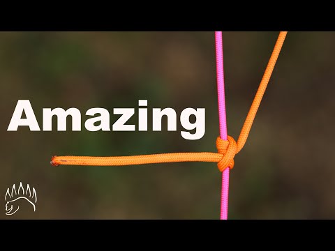 Видео: ЛУЧШИЙ кемпинговый узел и ГДЕ его использовать! | Узловой узел «Натянутая леска»