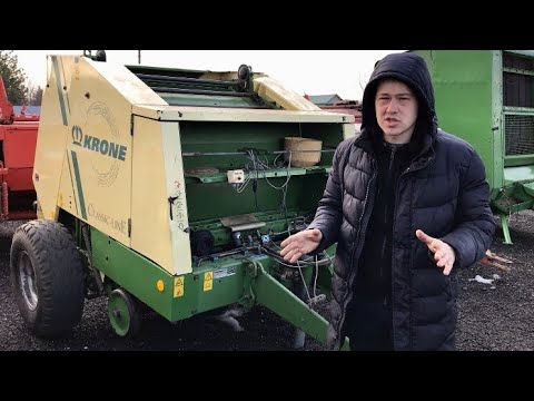 Видео: Krone KR 125 - СНОСУ НЕТ пресс-подборщик рулонный