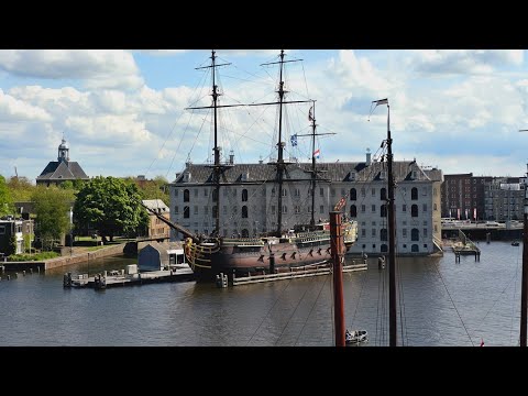 Видео: Прогулки по Амстердаму без гида, музей судоходства, ботанический сад пробую kibbeling и не только