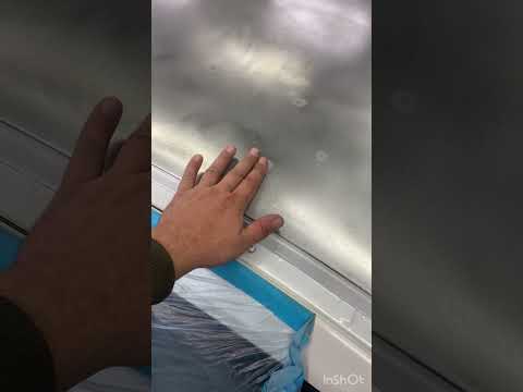 Видео: Покраска крыши Nissan x-trail t32, после не качественной замены лобового стекла