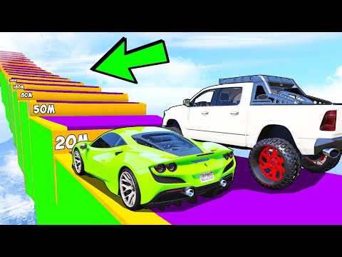 Видео: КАК ДАЛЕКО СМОЖЕТ СЛУЧАЙНАЯ ТАЧКА ЗАБРАТЬСЯ ПО СТУПЕНЬКАМ ЛЕСТНИЦЫ? ЭКСПЕРИМЕНТЫ ГТА 5!